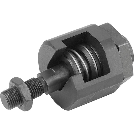 Quick-Fit Coupling W. Angle And Rad. Comp. D=M10X1,25X22 Carbon Steel, Comp:Steel